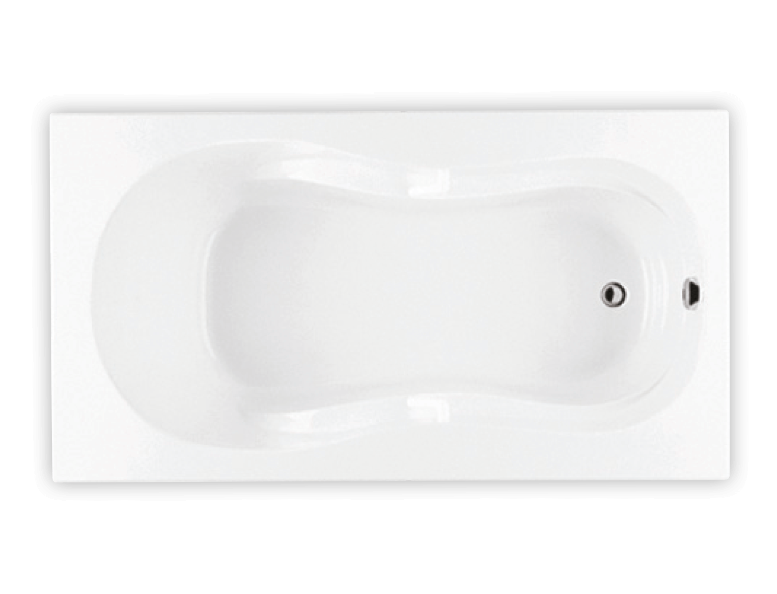 Bainultra Azur 55 collection alcove drop-in air jet bathtub for your modern bathroom