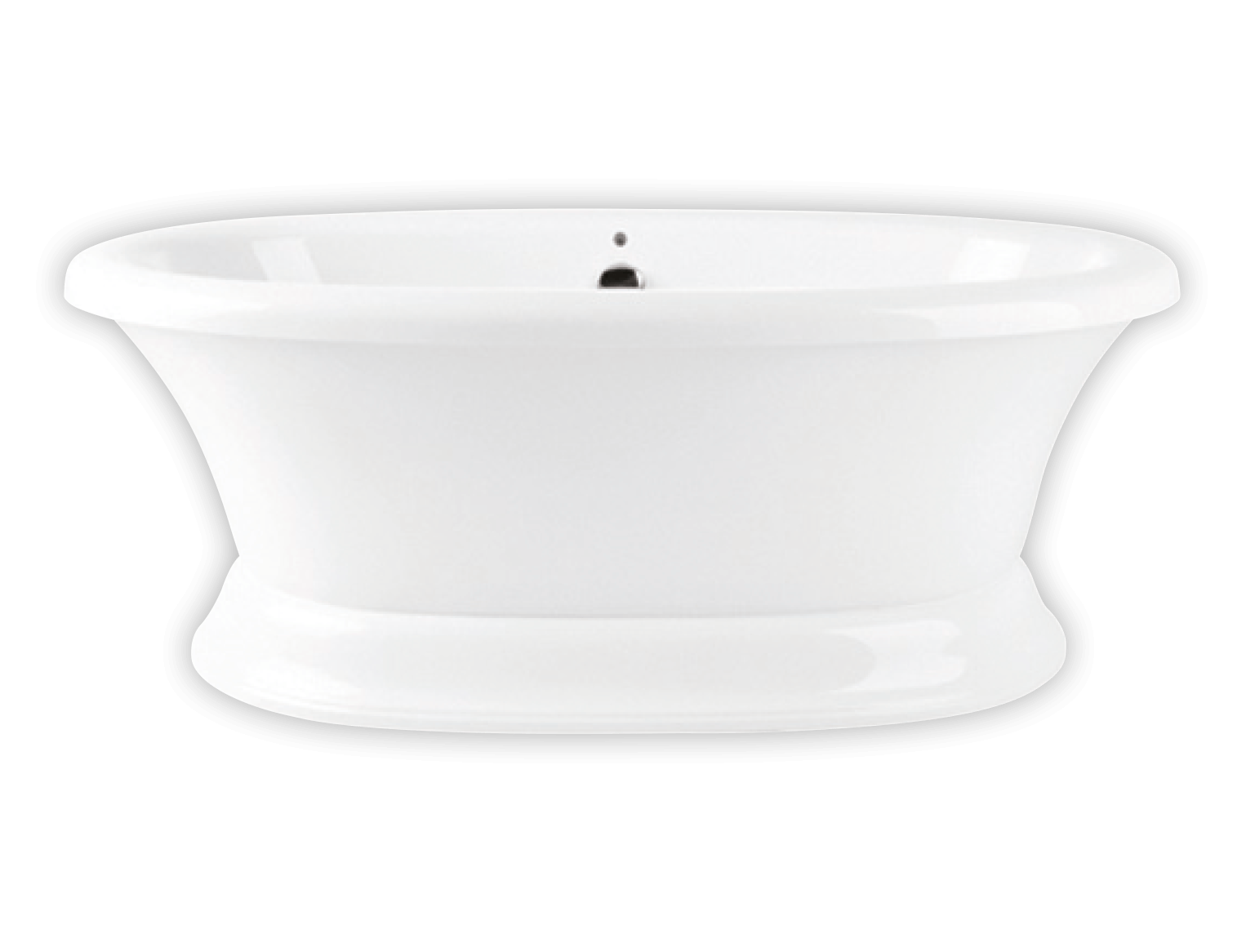 Bainultra Naos 7240 two person large pedestal air jet bathtub for your modern bathroom