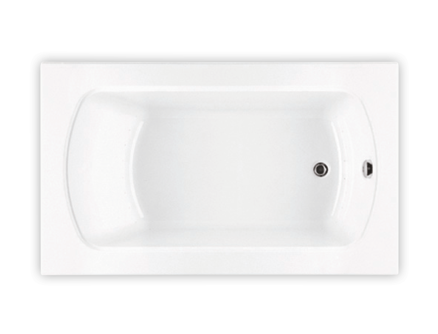 Bainultra Meridian® 50 alcove drop-in air jet bathtub for your modern bathroom