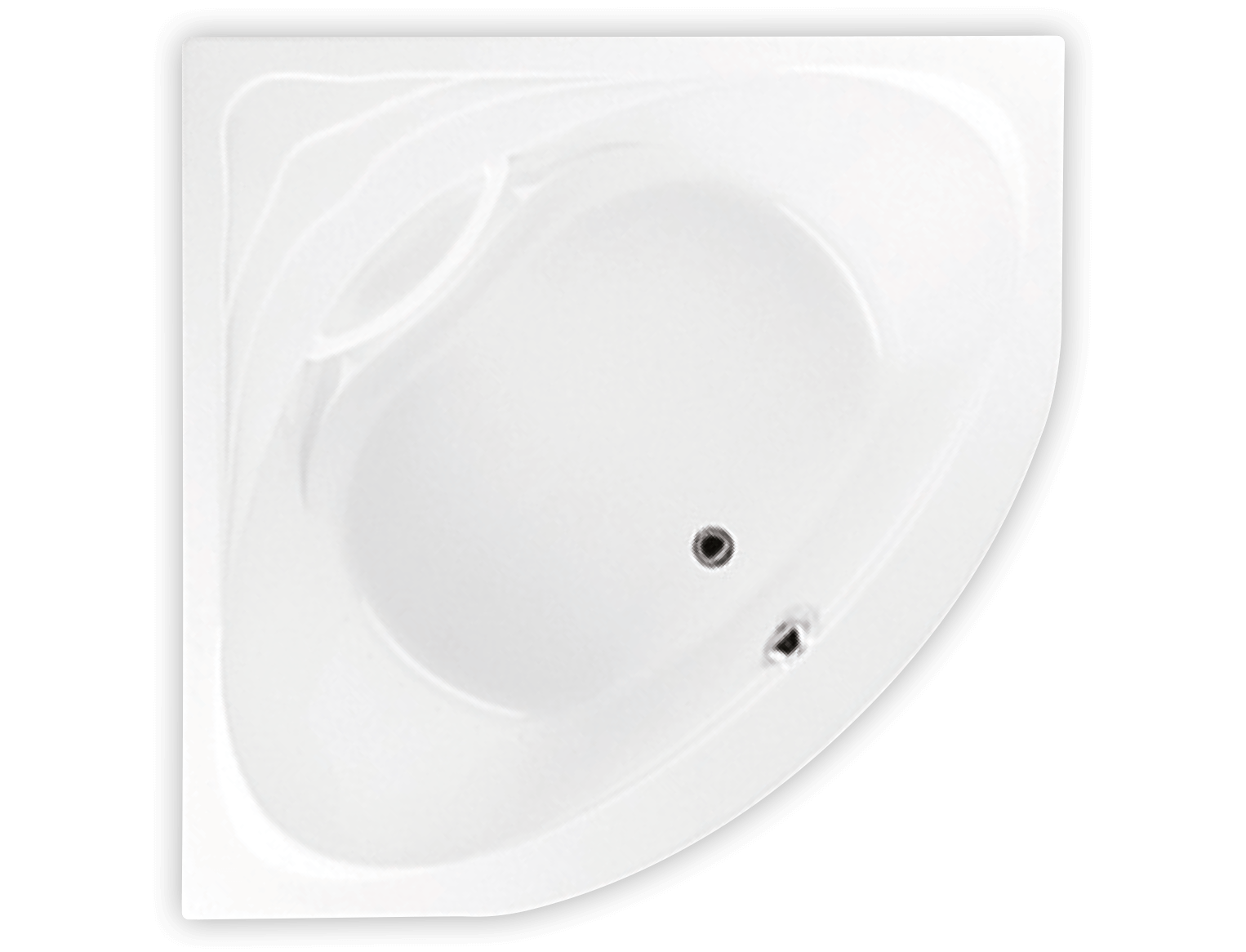 Bainultra Sensation corner drop-in air jet bathtub for your modern bathroom