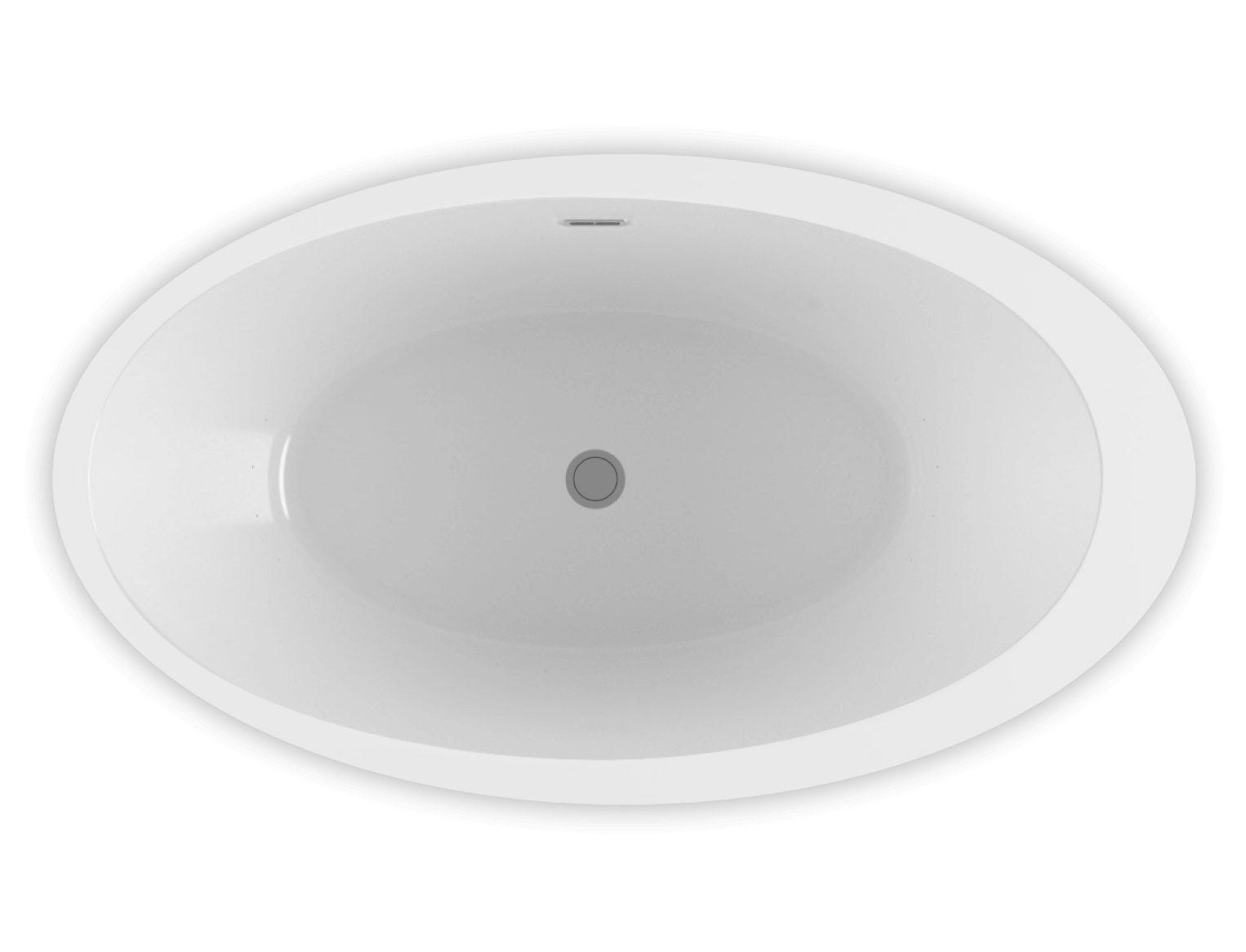 Opalia 6839 Off Centered Ellipse Left air jet bathtub for your modern bathroom