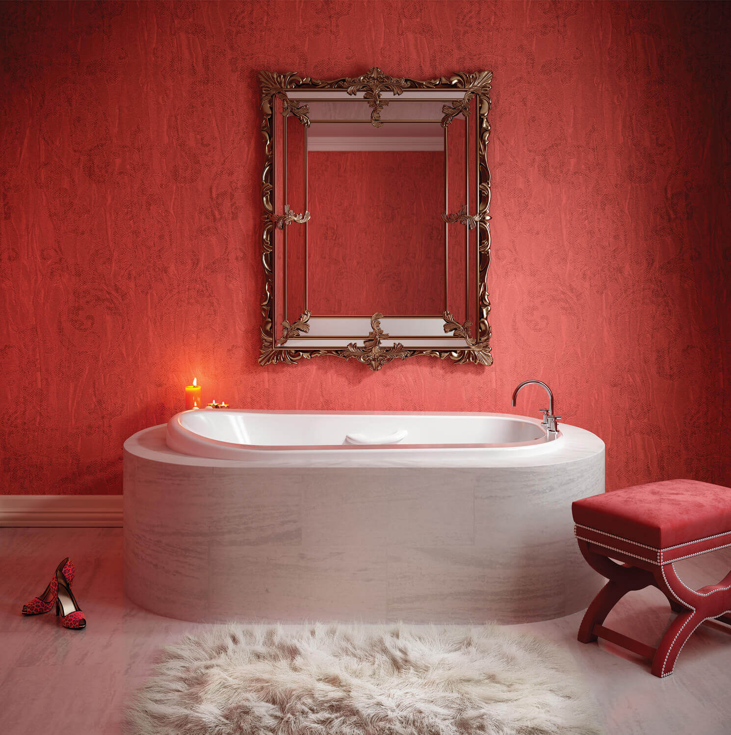 Bainultra Amma® 6638 drop-in air jet bathtub for your master bathroom