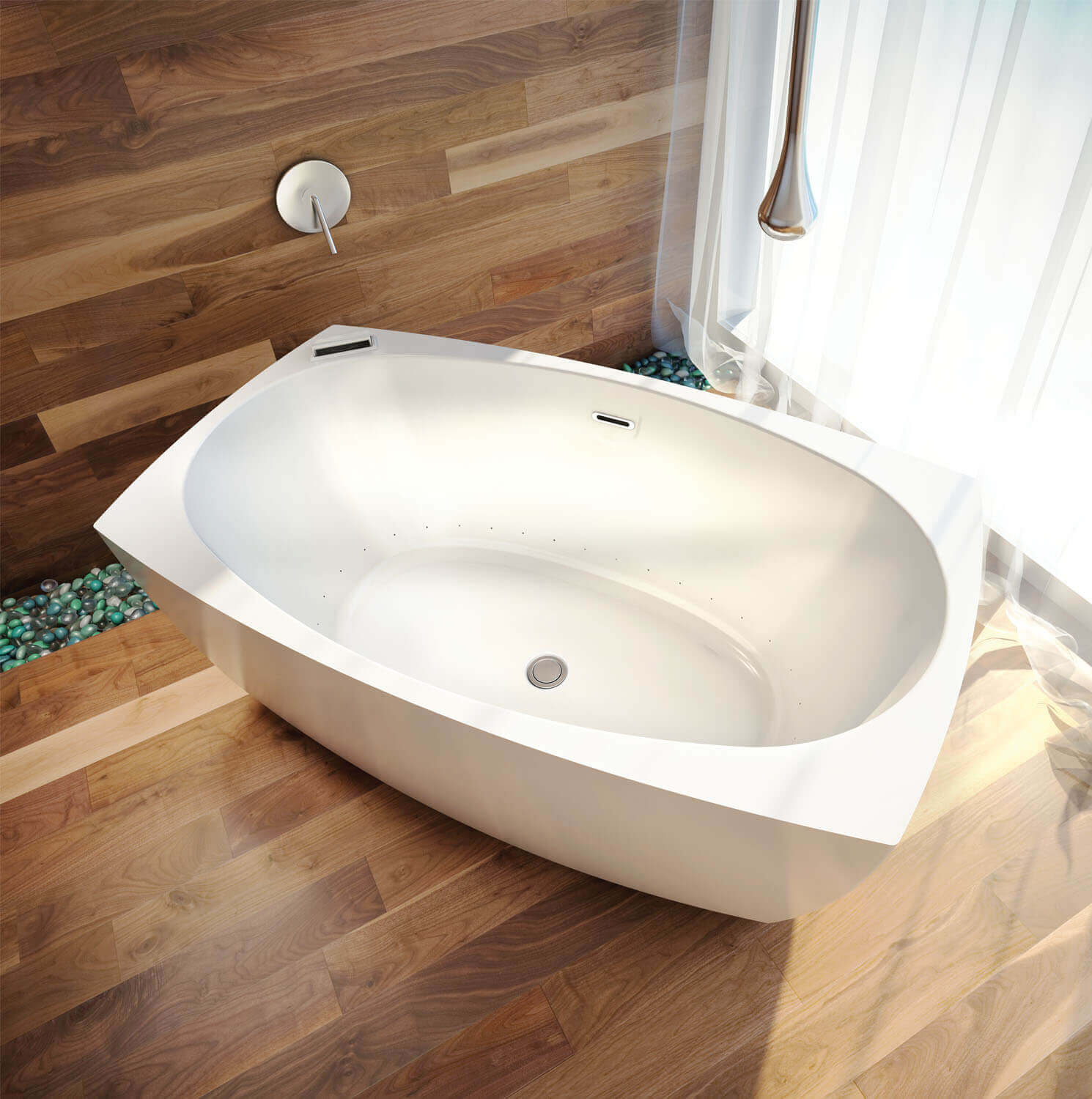 Bainultra Esthesia 6436 freestanding air jet bathtub for your master bathroom