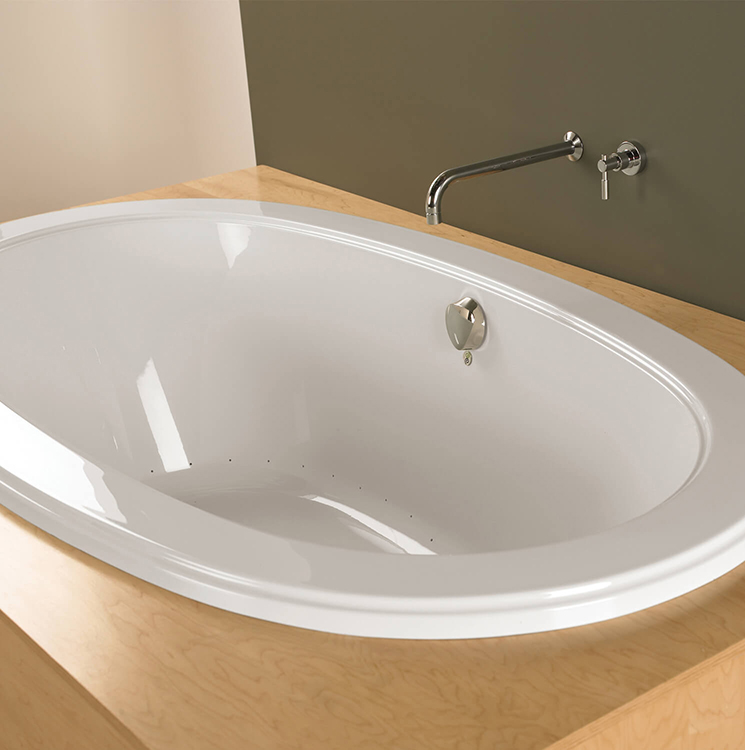 Bainultra Ellipse® 6636 drop-in air jet bathtub for your modern bathroom