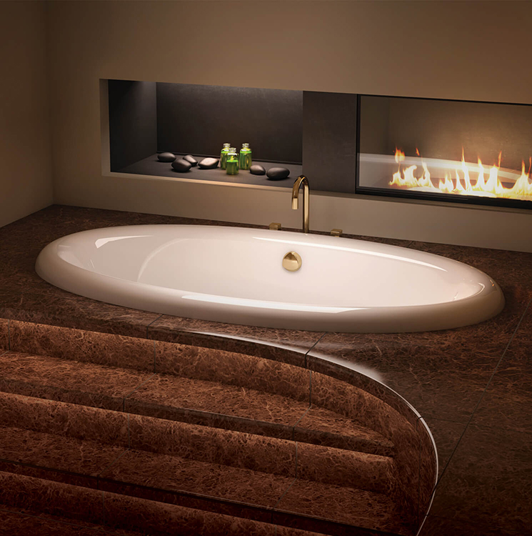 Bainultra Ellipse® 7240 two person large air jet bathtub for your modern bathroom