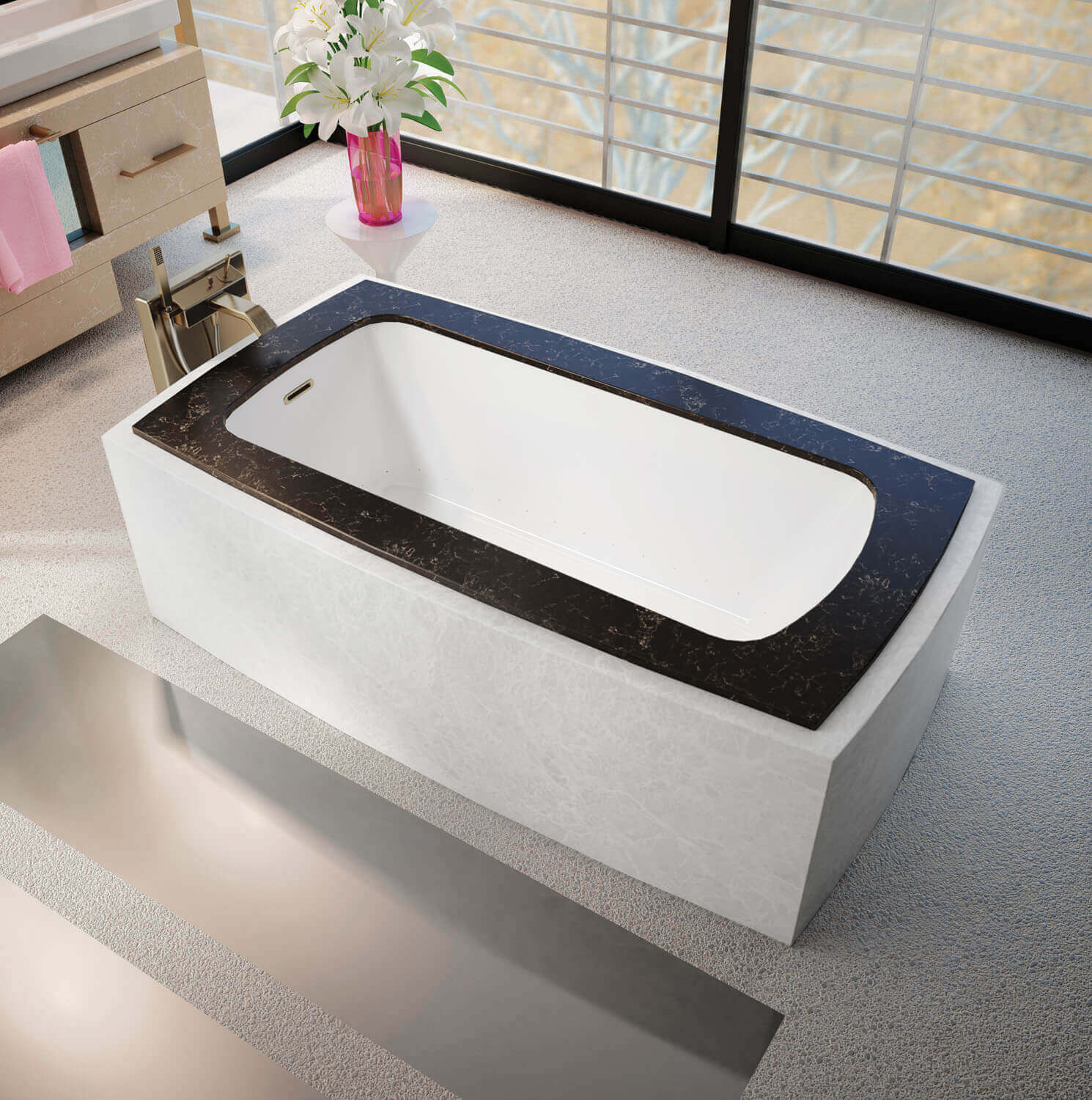 Monarch 6337C air jet bathtub for your modern bathroom Monarch 6337C air jet bathtub for your modern bathroom