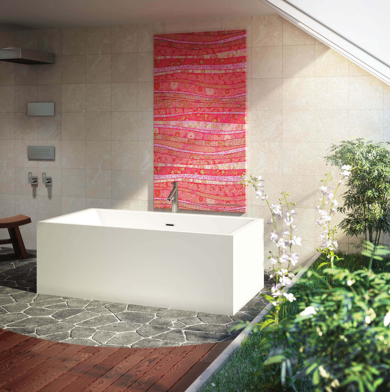Bainultra Nokori™ 6935 two person large freestanding air jet bathtub for your modern bathroom Bainultra Nokori™ 6935 two person large freestanding air jet bathtub for your modern bathroom