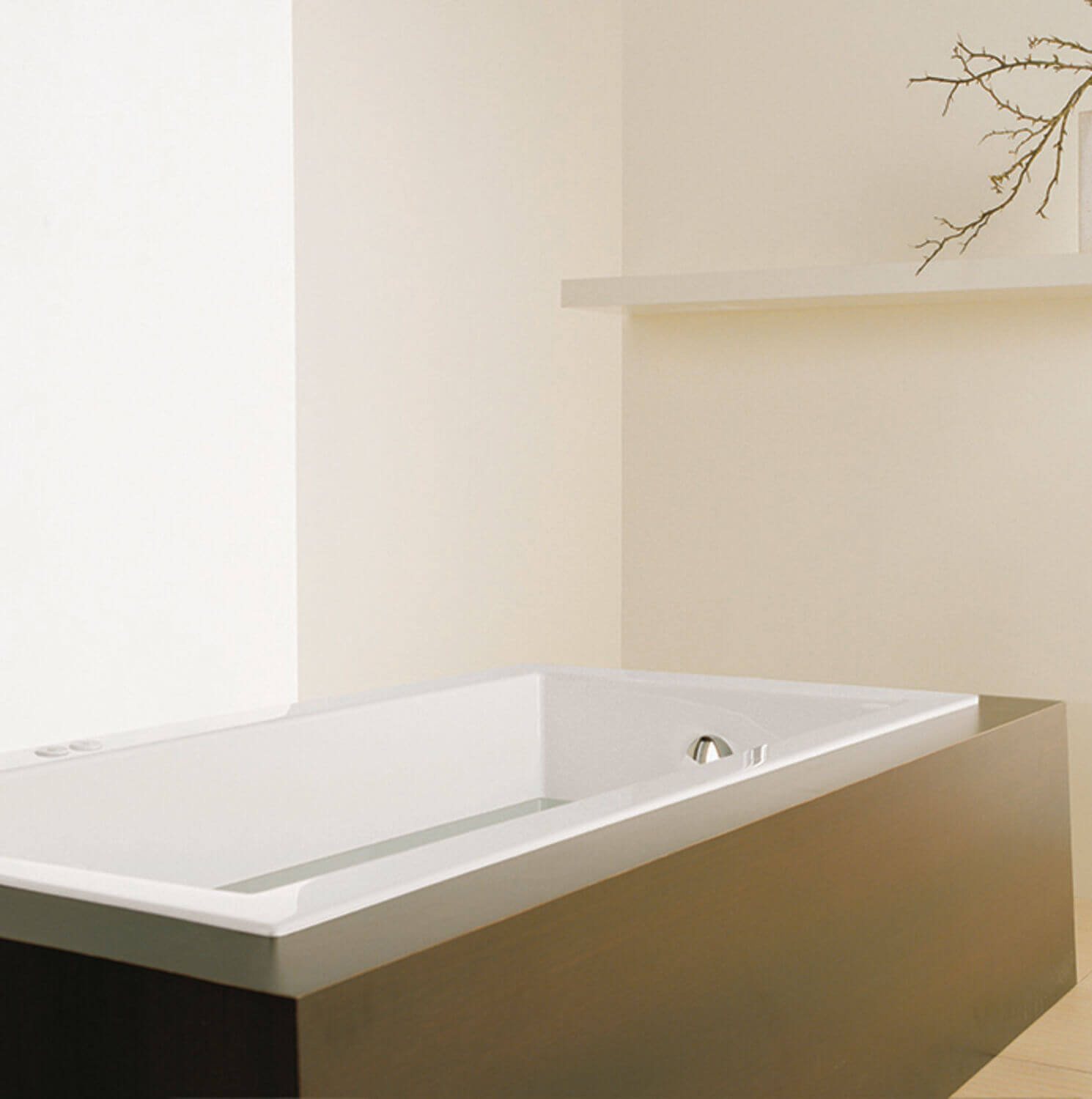 Bainultra Origami® 6636 Original Series alcove drop-in air jet bathtub for your modern bathroom