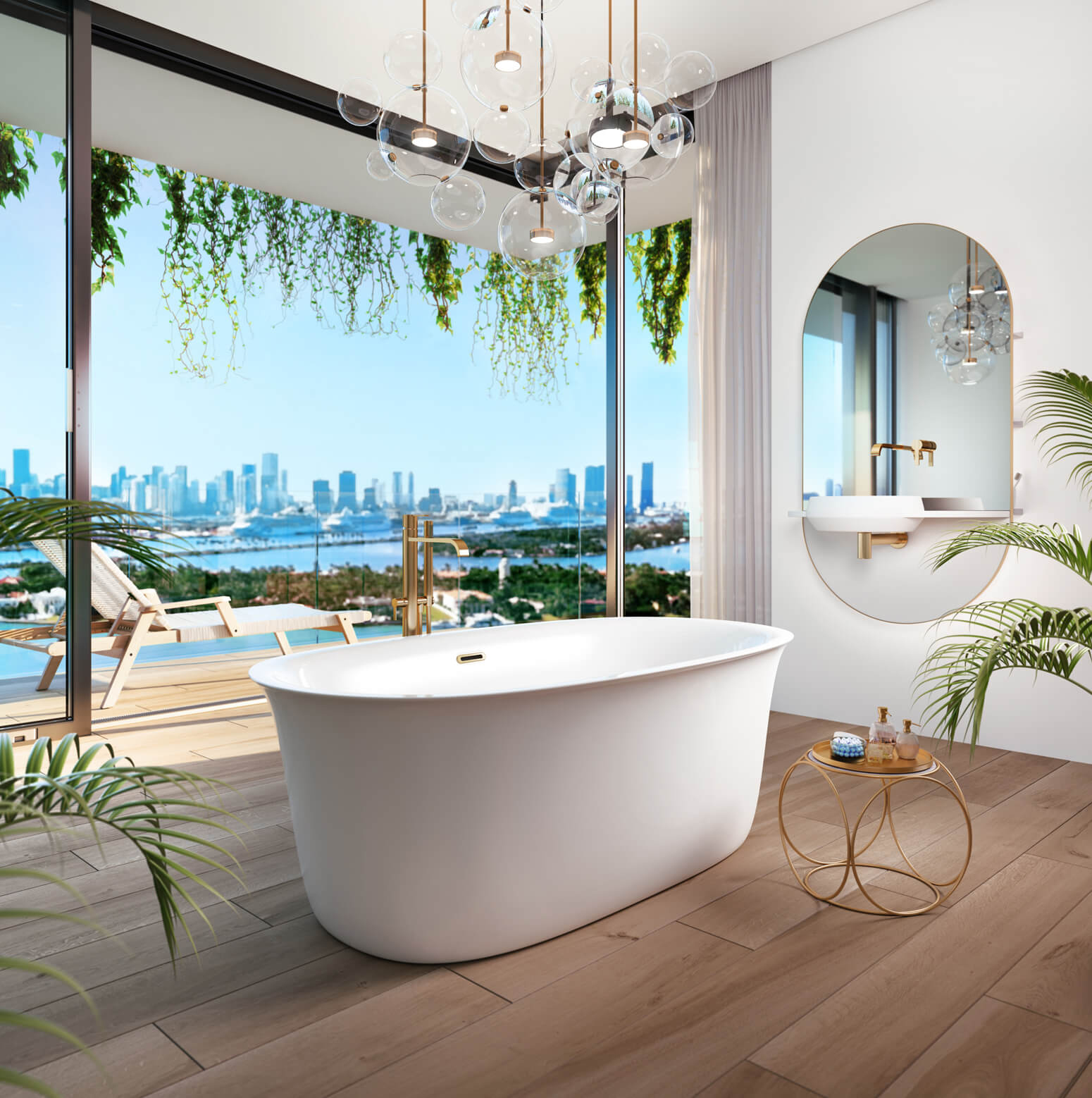 Bainultra Vibe Design 6033 freestanding air jet bathtub for your modern bathroom Bainultra Vibe Design 6033 freestanding air jet bathtub for your modern bathroom