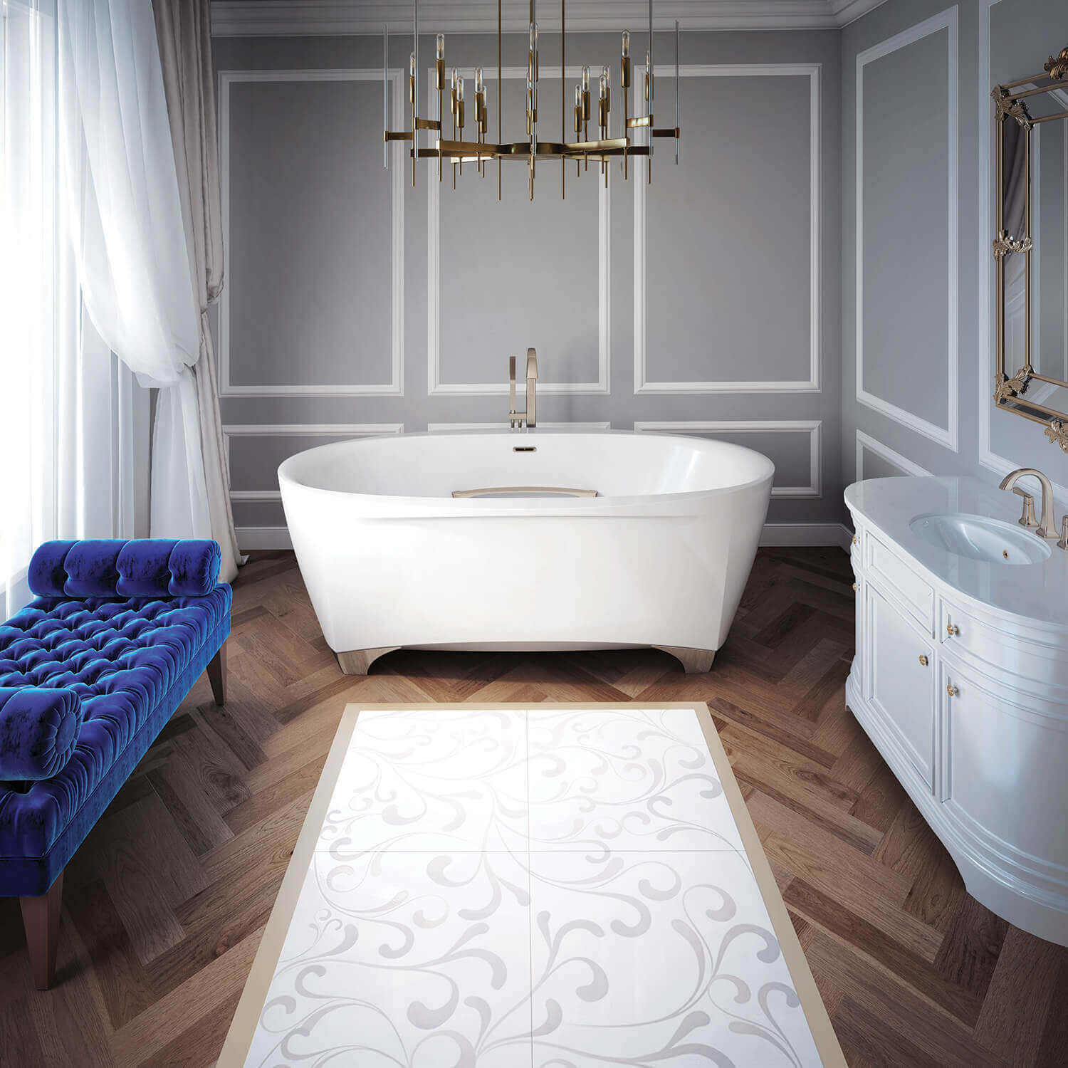 Scala 7242 air jet bathtub for your master bathroom