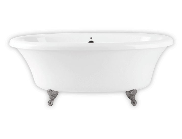 Bainultra Naos 6636 freestanding pedestal air jet bathtub for your modern bathroom