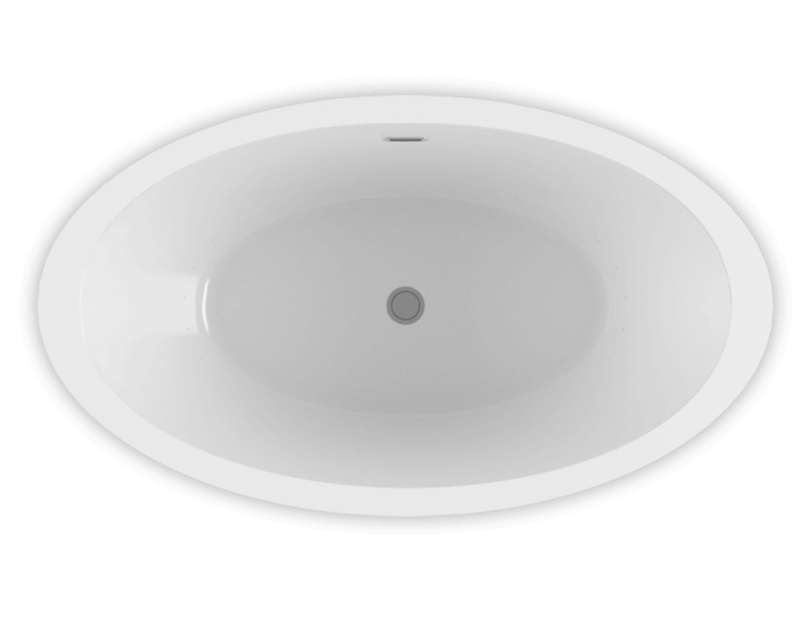 OPALIA 6839 Centered Ellipse air jet bathtub for your modern bathroom