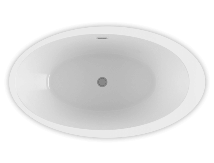 Opalia 6839 Off Centered Ellipse Left air jet bathtub for your modern bathroom