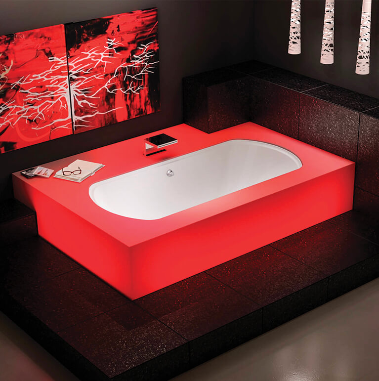 Bainultra Meridian® 60 two person large air jet bathtub for your modern bathroom Bainultra Meridian® 60 two person large air jet bathtub for your modern bathroom