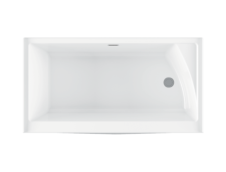 Bainultra Citti 6032 TRIO without insert alcove air jet bathtub for your modern bathroom