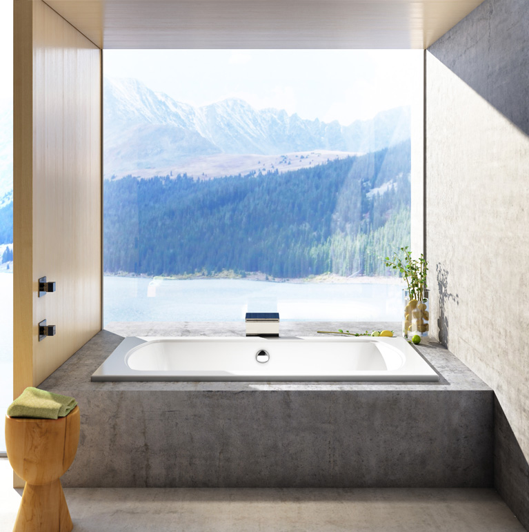 Bainultra Meridian® 50 alcove drop-in air jet bathtub for your modern bathroom