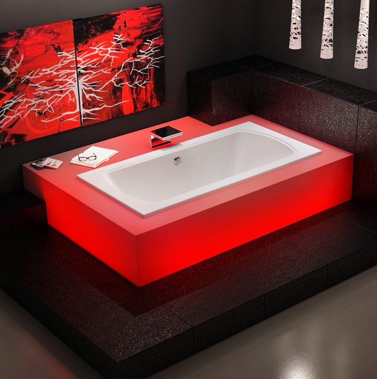 Bainultra Meridian® 60 two person large air jet bathtub for your modern bathroom