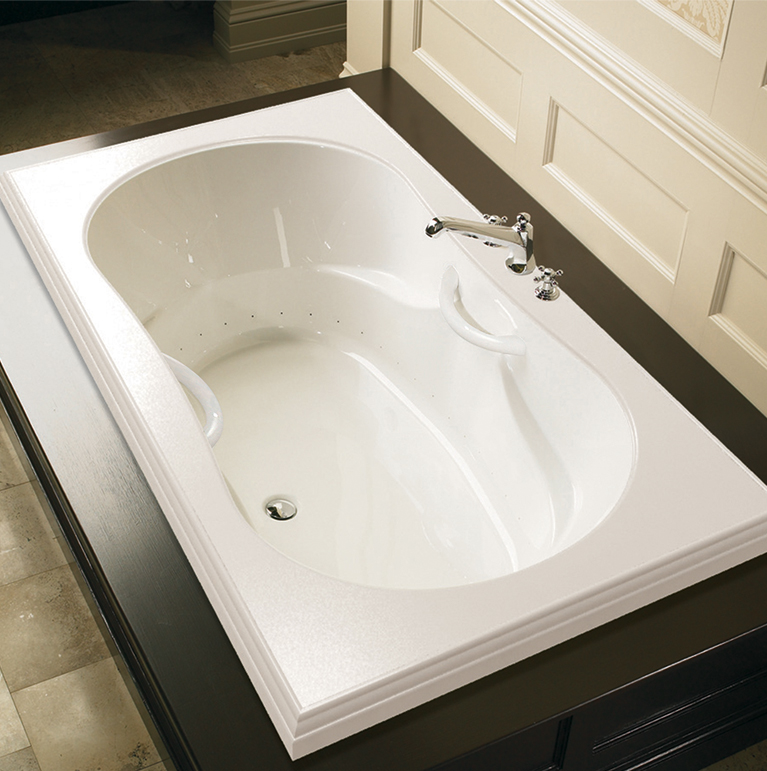 Bainultra Elegancia 6636 alcove drop-in air jet bathtub for your Victorian bathroom