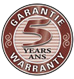 Garantie de 5ans